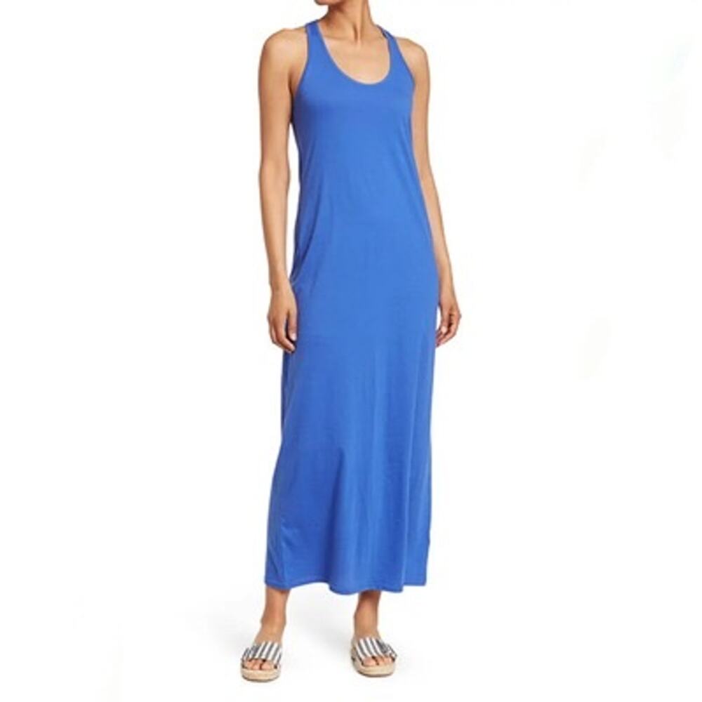 Melrose & Market Blue Racerback Midi Dress - Sporty Casual XXS